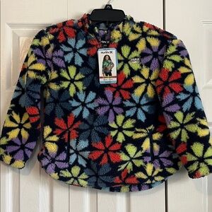 Hurley Kids' Colorful Floral Fleece Jacket